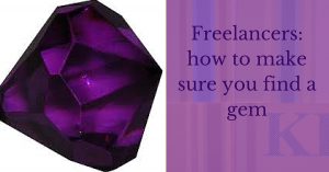 Choosing a freelancer header