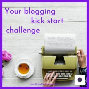 Blogging challenge landing page pic