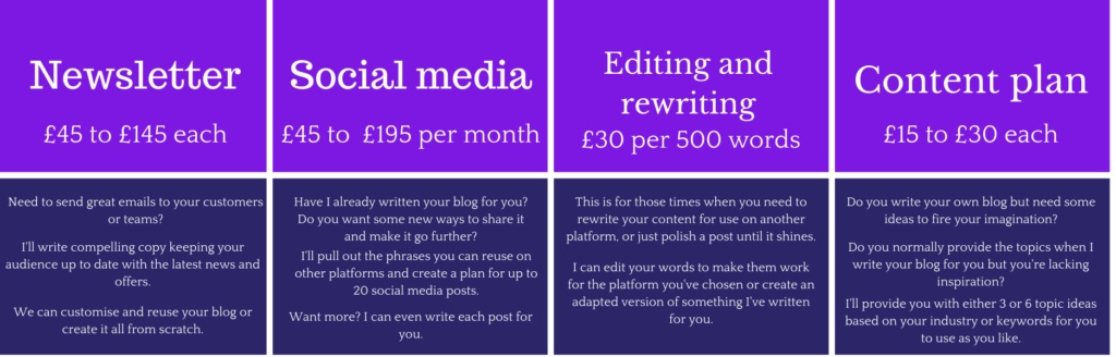 pricing optional extras